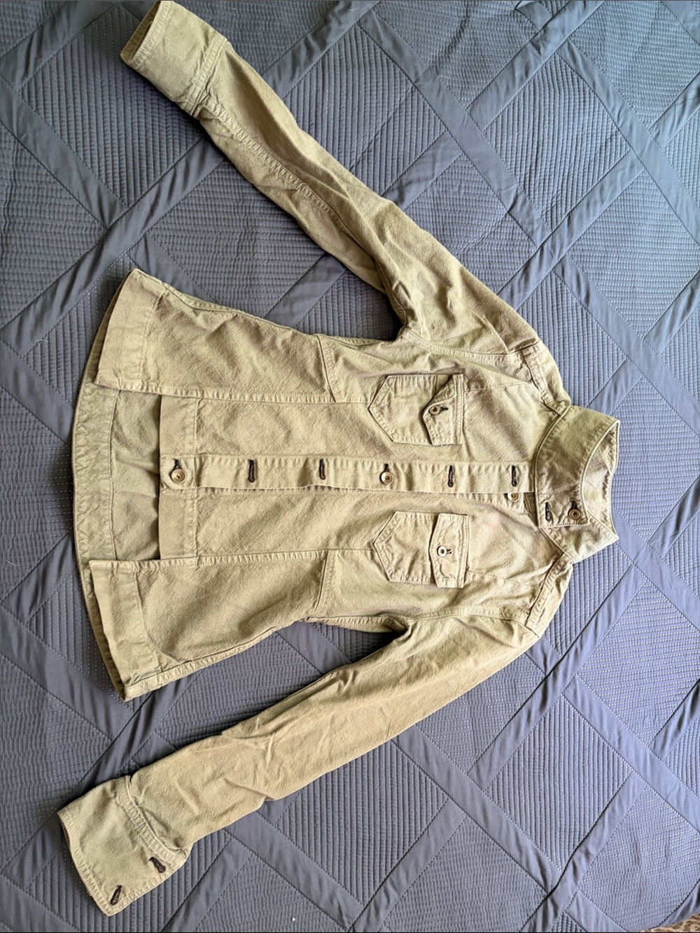 rag & bone/JEAN Army Utility Military Jacket Olive Green Cotton Women’s S